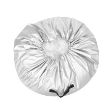 3Pcs Silver Spare Tyre Protectors Heavy Duty Covers for Cars & Rvs