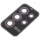 5Pcs Shiny Black Camera Lens Protector Tempered Glass Protective Cover 1
