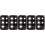 5Pcs Shiny Black Camera Lens Protector Tempered Glass Protective Cover 9
