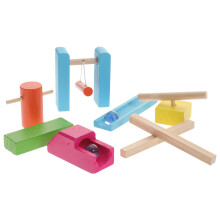3Ensembles Blocs Domino Bois Éducatifs Colorés Pour Enfants Amusants