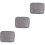 3Pcs Light Grey Digital Bag for Tools Durable Easy-Clean Storage Pouch 4