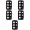 5Pcs Shiny Black Camera Lens Protector Tempered Glass Protective Cover 7