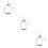 3Pcs White Mobile Phone Chains Lightweight Safe Phone Straps 8