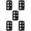 5Pcs Shiny Black Camera Lens Protector Tempered Glass Protective Cover 8