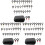 246Pièces Kit Auto D'extracteurs De Broches Multi-Tailles Robuste Noir 4