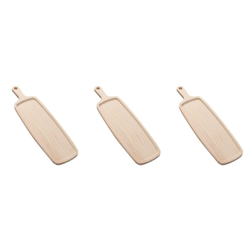 3Pcs Lightweight Pine Chopping Boards Easy Clean for Kitchen Use 2
