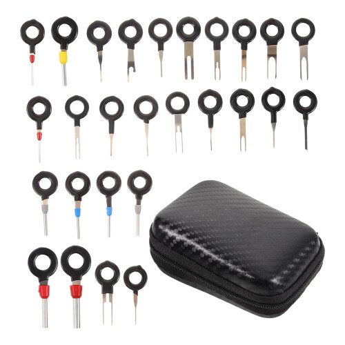 246Pièces Kit Auto D'extracteurs De Broches Multi-Tailles Robuste Noir 1