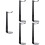 5St Multifunctionele Zwarte Headphone Stand Voor En Desktop 7