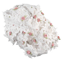 1St Roze Kantlijn Polyester Stof Creatief Voor Naaien
