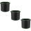 6Pièces Poches De Plantation Noir Pour Usage Extérieur 9