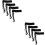 8St Zwarte Comfort Polyester Chain Clips Scheidsrechter Voetbalgear 8