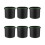 6Pièces Poches De Plantation Noir Pour Usage Extérieur 7