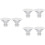 6St Transparante Siliconen Flange Inserts Draagbare Borstkolven 8