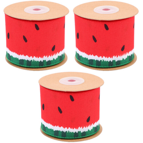 Polyester Fruitpatroon Geschenklint Voor Handgemaakte Decoratie 2