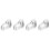 480Pièces Formes Pieds Plastiques Transparents Support Bottines Bébé 6