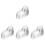 480Pièces Formes Pieds Plastiques Transparents Support Bottines Bébé 4