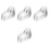480Pièces Formes Pieds Plastiques Transparents Support Bottines Bébé 5
