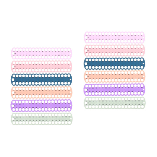 12Pièces Support Fil Couture Multi-Trous Plastique Robuste Coloré 2