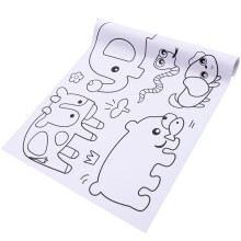 3St Wit Kids Tekentek Papier Rol Speelgoed Voor Creatief Kind