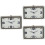 3St Auto Kleefbare Dashboard Analoge Fluorescerende 10