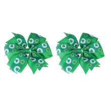 2Paren Babyklemmen Groen Stof Kleefclip Voor St. Patricks Feest