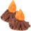 4St Mini Kampvuur Model Resin Decoratie Speelgoed Multi-Kleur 2