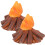4St Mini Kampvuur Model Resin Decoratie Speelgoed Multi-Kleur 3