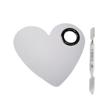 3St Professioneel Make-Up Palet Met Rvs Spatula Zilver Voor Mengkleur