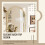 Homcom HOMCOM Arched Wall Mirror with Modern Tempered Glass & Polystyrene Beige 3