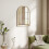 Homcom HOMCOM Arched Wall Mirror with Modern Tempered Glass & Polystyrene Beige 8