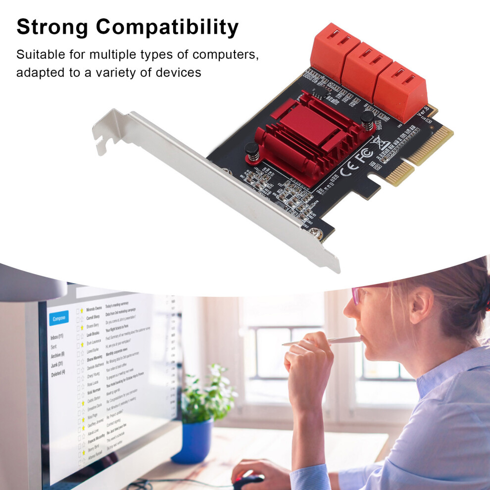 Pcie 3.0 X4 Auf Sata 3 Adapterkarte, 7465065644768