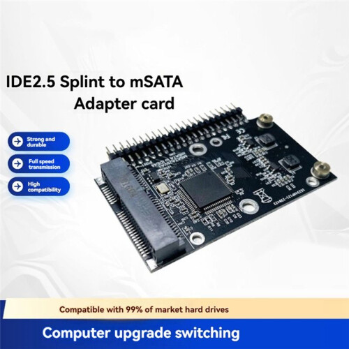 MSATA SSD para 44 Pinos 2,5 Polegadas IDE Placa Adaptadora 150 MB/S MSATA para PATA Adaptador Conversor Placa Adaptadora Placa para Laptop 1