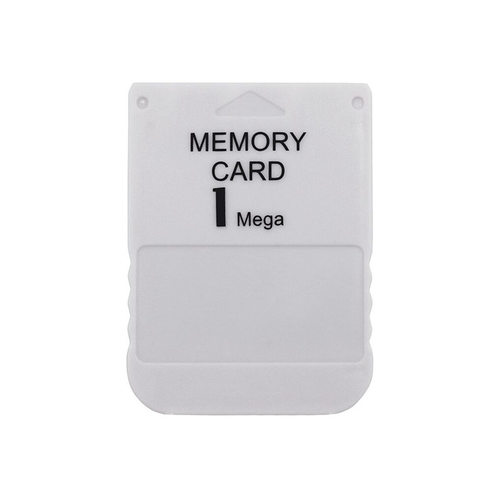 For 1 Mega Memory Card For Ps1 Ps One For 1 Game Console Save Game Data Saving Progress 1Mb Memory Card White 4711201471938