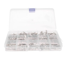 290PCS Automotive Wire Terminal Pinconnector 1-3.5mm Non Insulated Plug Disassembly Male and Female Crimping Pins