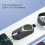 2-in-1 2000mAh Mini Keychain 8.5x4.2x1.6 cm Black 8