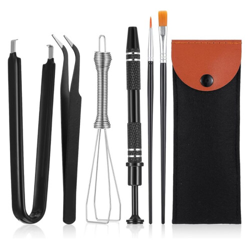 Keyboard Removal Tool Kit, Keycap Puller, Puller,Lubrication Pen,Cleaning Brush,Four-Jaw Gripper and Keycap Puller