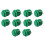 10 Pcs Arcade Buttons 24Mm Responsive Arcade Buttons for Gaming Enthusiasts Green 1