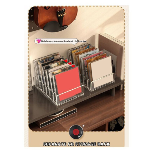 Acrylic CD/DVD Storage Rack Transparent Organizer Stand Display Holder for CD/DVD, Holds Multiple Discs 2