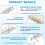 B5 9-Hole Ring Binder Mechanisms, 4 Set Binder Spine Replacement for Binder Planners,2cm, Silver 3