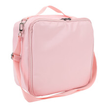 Borsa pranzo in PU a tracolla singola 21x14,5x21 cm Rosa