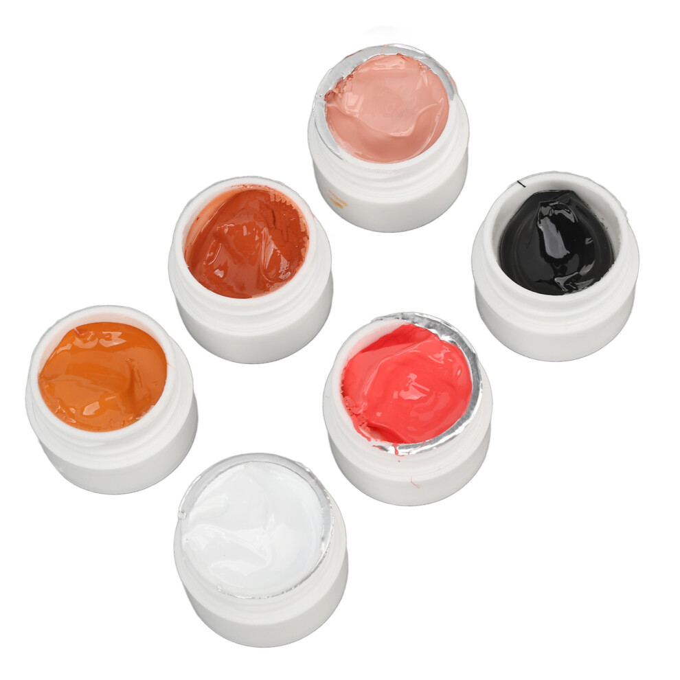 6 Farben Perlglanz-Nagelgel, funkelnd, glÃ¤nzend,