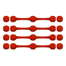 4 Boucles Magnétiques en Silicone pour Friteuse à Air, pour Maintenir les Doublures en Papier Sulfurisé de la Friteuse à Air, Doublures Jetables