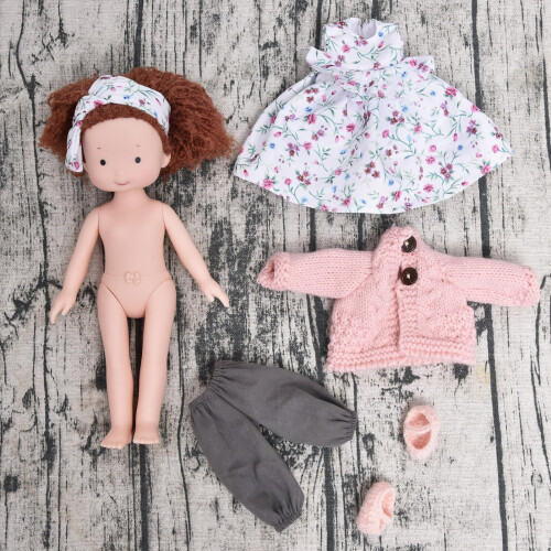 26cm Stoffpuppe handgefertigt