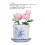 1:12 Scale Dollhouse Lotus Pot - 5cm Tall Resin 2