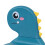 Dino Cartoon Potty Chair, Adjustable Height, Blue 6