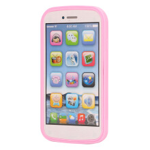 Pink Phone Shaped Kids Learning Toy – 3xAA Battery
