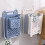 Wall Mounted Collapsible Laundry Basket L Blue Cap 4