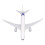 787 Alloy Airplane Model with Base, Wing 14.8 cm 9