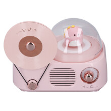 Haut-parleur rétro Bluetooth Rose clair 1200 mAh 150 x 103 x 125 mm