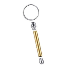 Keychain Kit Wood Turning Accessories Mandrel Wood Turning Keychain Suitable for Woodworking Gifts Silver